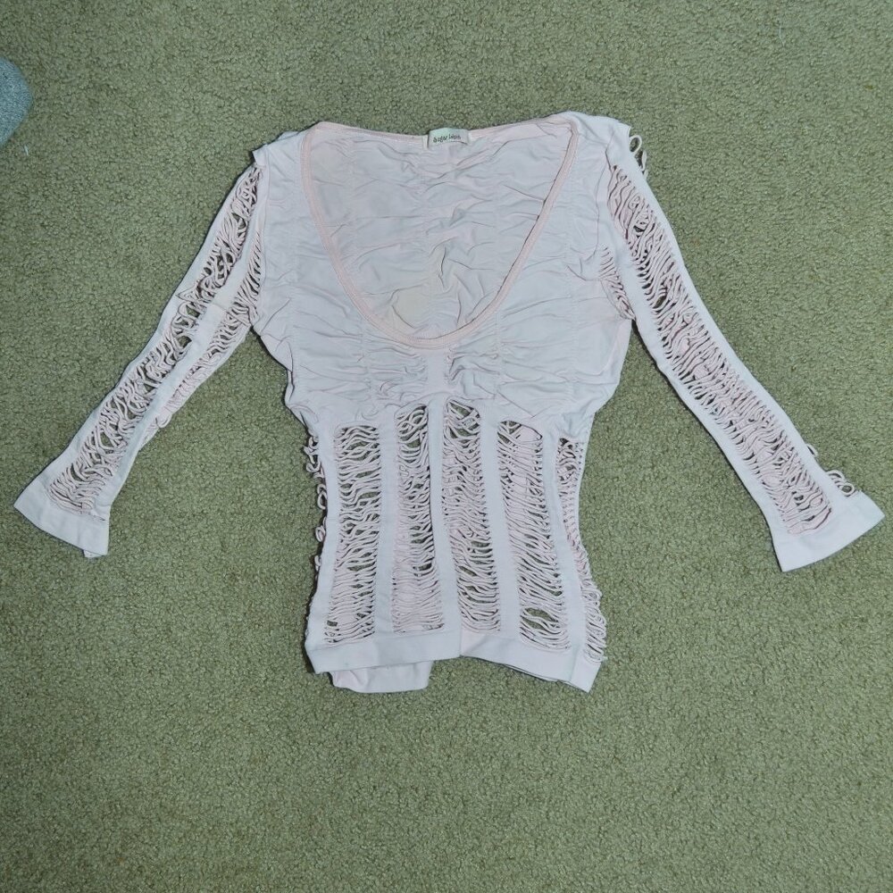 super cute light pink open top